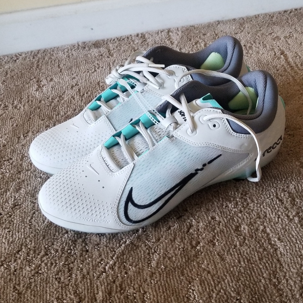 Nike Womens Hyperdiamond 4 Elite Keystone CZ5917 003 'Photon Dust' Cleats 12.